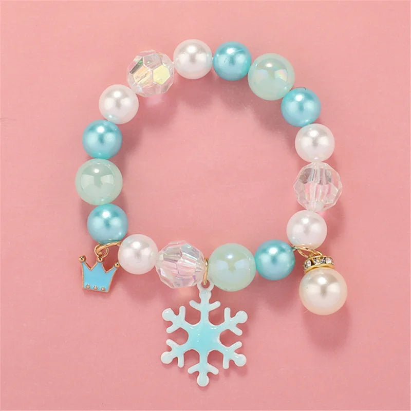 Makersland Cute Popcorn beads Bracelet Friendship Glass Bracelets For Girls Star Moon Cloud Flower Jewelry Accessories Wholesale