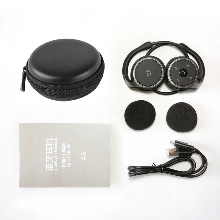 Arikasen A6 Bluetooth Earphones On ear Comfortable Wireless Headphone Microphone Deep Bass 3D Stereo Sound Bluetooth 5.0 Headset