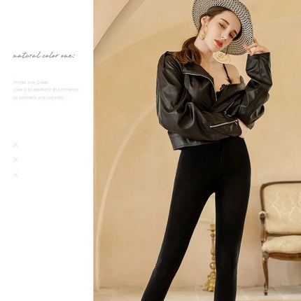 Winter Leggings For Women Warm Leggins Solid Color Velvet Leggins High Waist Leggings Stretchy Leggings dropshipping