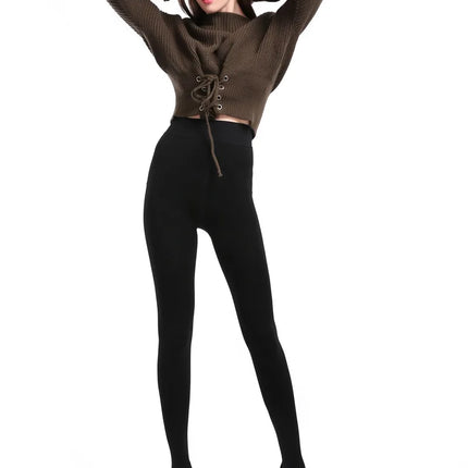 Winter Leggings For Women Warm Leggins Solid Color Velvet Leggins High Waist Leggings Stretchy Leggings dropshipping