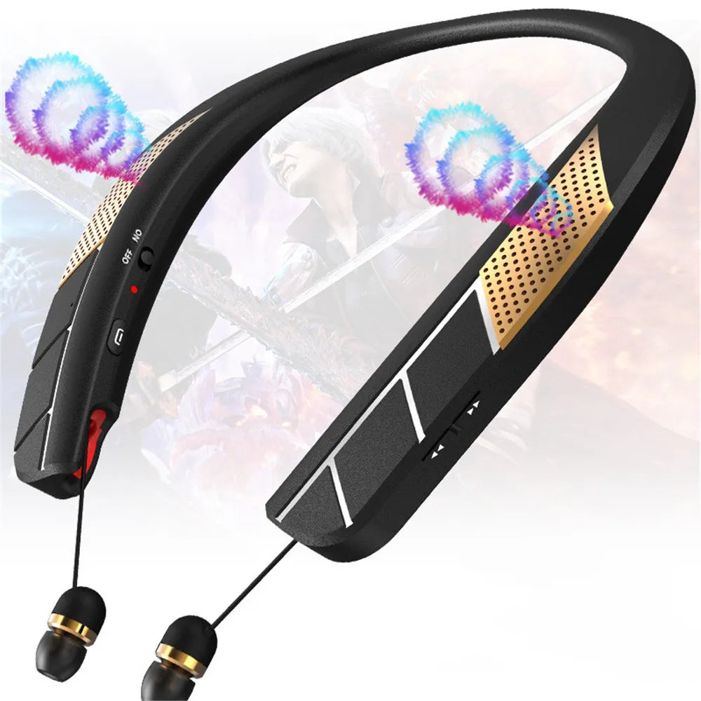LZ-6 LZ-5 Bluetooth 5.0 Neckband Headset Wireless Earphone Speaker Headphone Waterproof Sport Headset With Mic NoiseCancelling