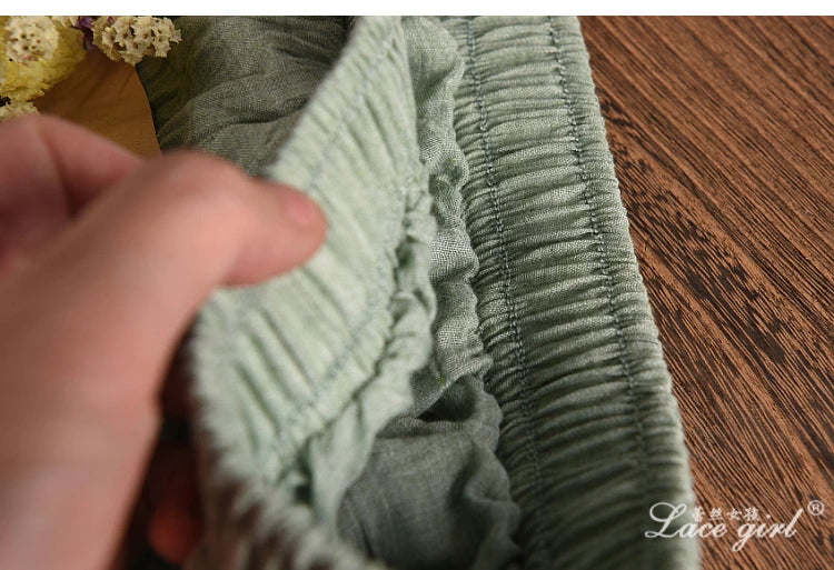 Women's Elegant 16 Color High Waist Elastic Waist Linen Pleated Long Skirts Ladies Slim Casual Skirt Saias New 2024 Summer SK05