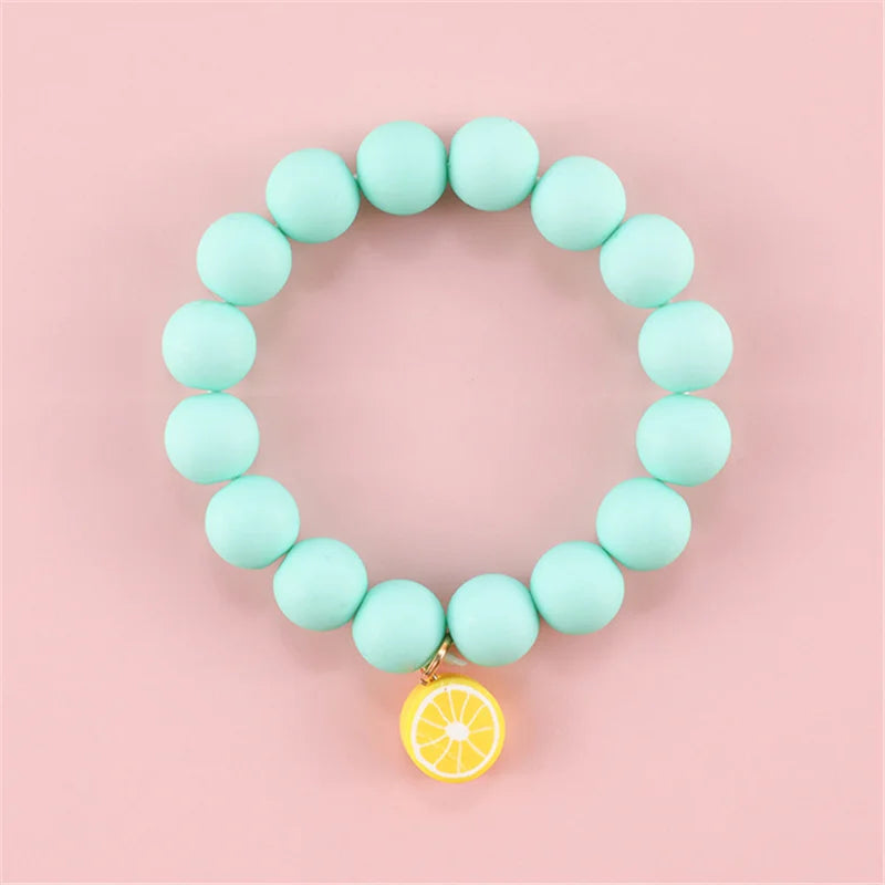 Makersland Cute Popcorn beads Bracelet Friendship Glass Bracelets For Girls Star Moon Cloud Flower Jewelry Accessories Wholesale