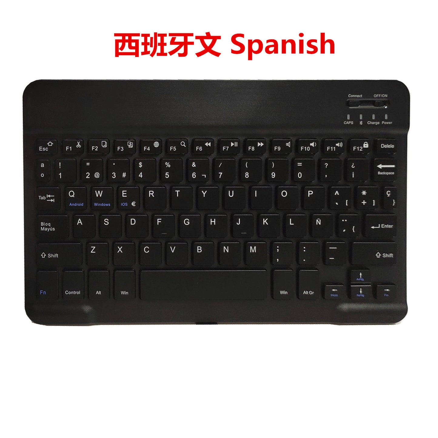 10 Inch Bluetooth Keyboard French Spanish Russian Arabic AZERTY Thai Keyboard Wireless Universal For IPad Tablet Pro 9.7 Android