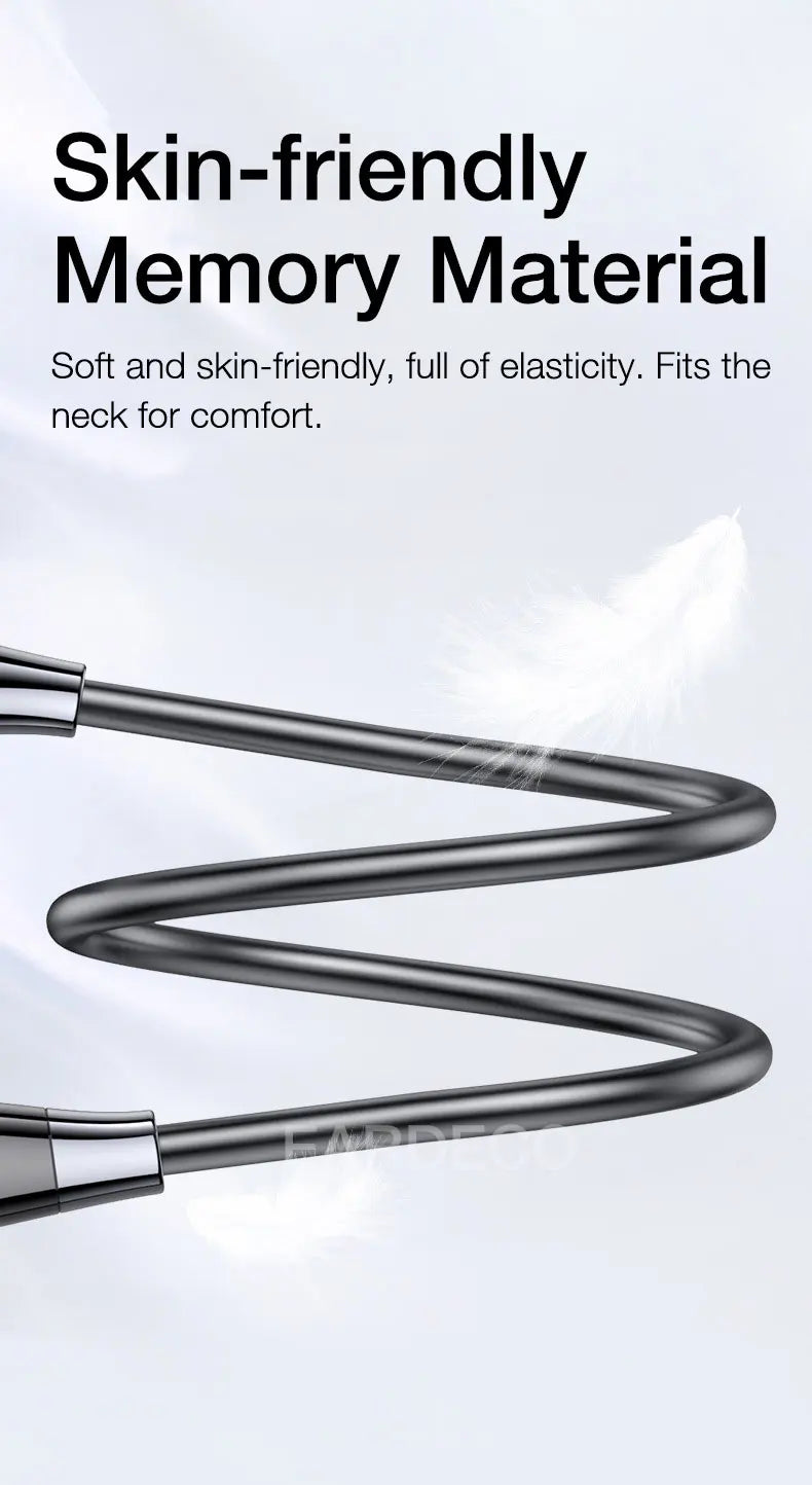EARDECO 100 Hours Endurance Wireless Headphones Bass Bluetooth Headphone Inear Neckband Earphones Sport Headset with Mic Stereo