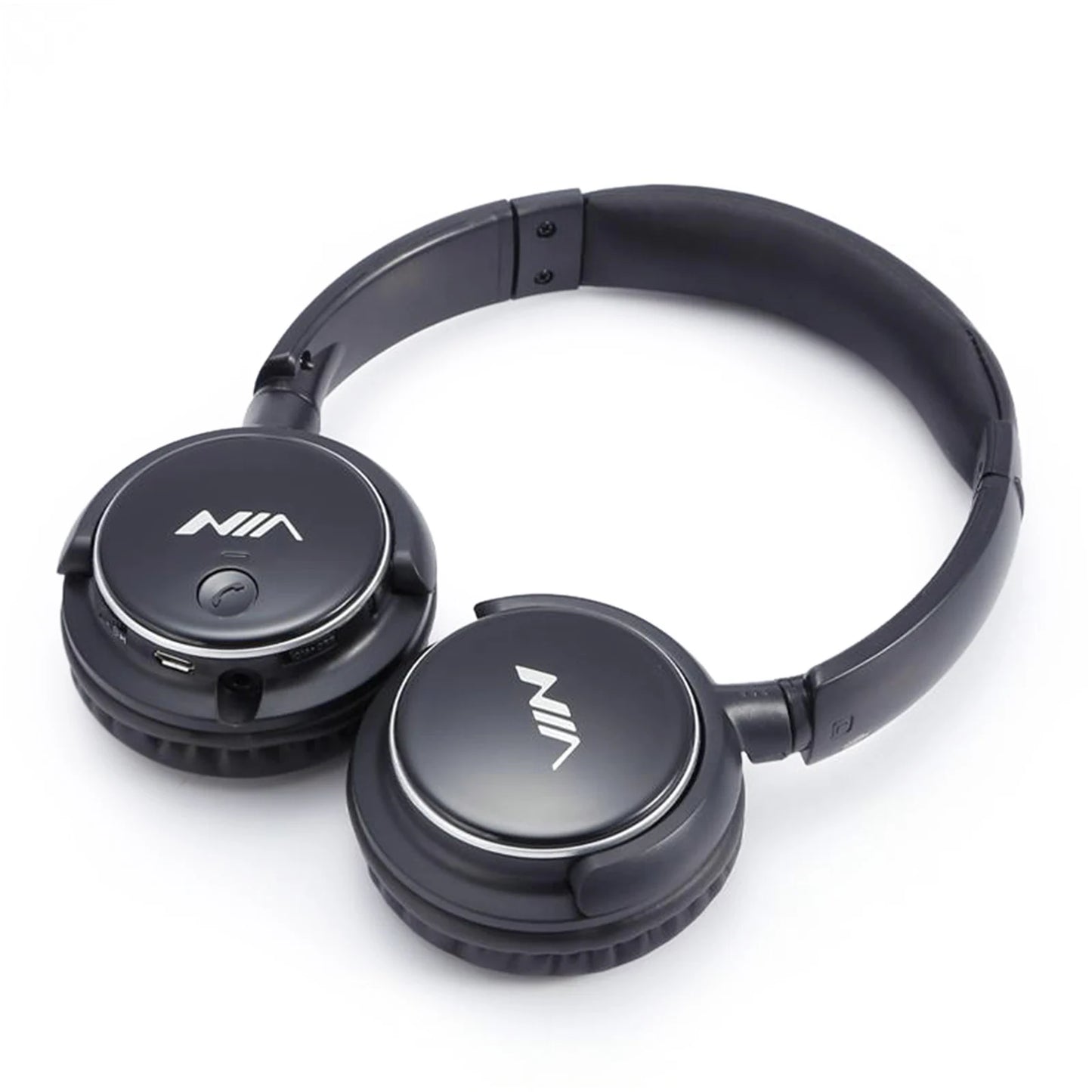Bluetooth Headphone Wireless Stereo Music Headset Over-ear TF Card FM Radio Foldable Wired Earphone with Microphone APP Control