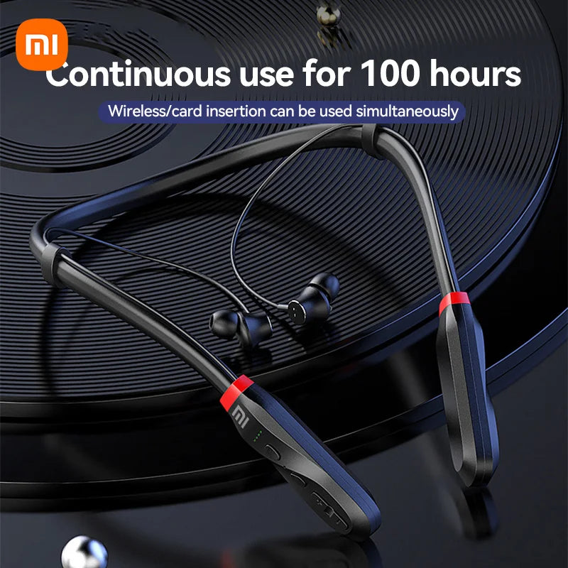 200 Hour Play XIAOMI i35 Neckband Wireless Earbuds Bluetooth5.3 Stereo Earphones Noise Reduction Sport Neckband Headset