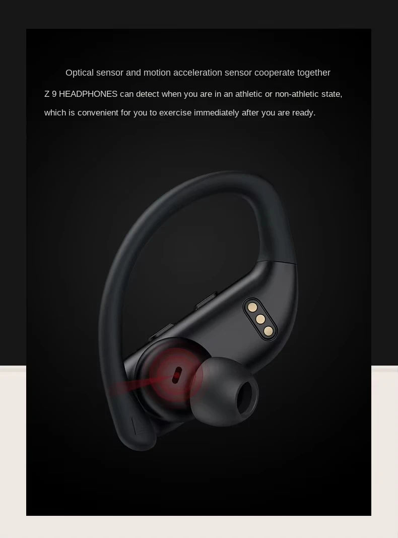 XIAOMI Original Z9 True Wireless Headset Hook Bluetooth Touch Headset HD Call LED Display Sports Headset with Microphone