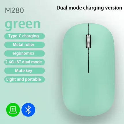 Xiaomi Wireless Mouse Type-C Charging Silent Click Portable Office Ergonomic Laptop Universal Lightweight Office Game No-Noise