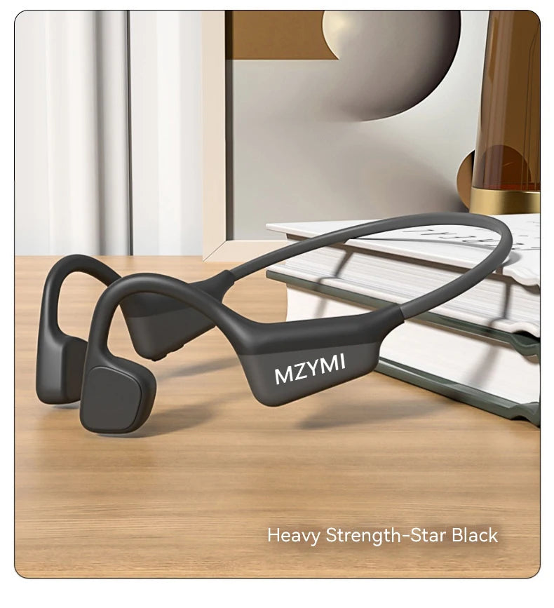 MZYMI A20 Bone Conduction Neckband Wireless Earphones Mijia Bluetooth Headphones Sports Over Ear Headset With Mic Stereo Earbud