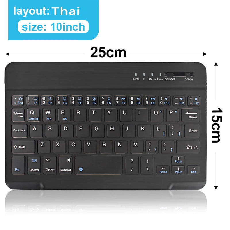 Bluetooth Wireless Keyboard Mini Keyboard For MacBook iPad 2.4G Rechargeable Gaming Receiver For Android iOS Windows