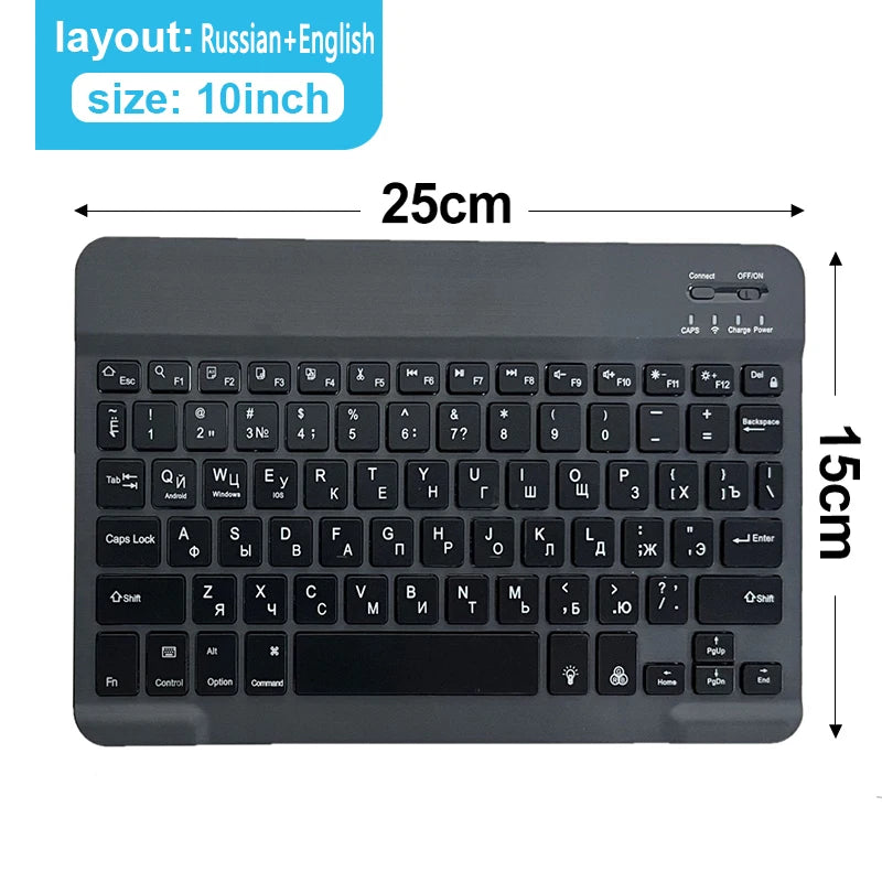 Bluetooth Wireless Keyboard Mini Keyboard For MacBook iPad 2.4G Rechargeable Gaming Receiver For Android iOS Windows