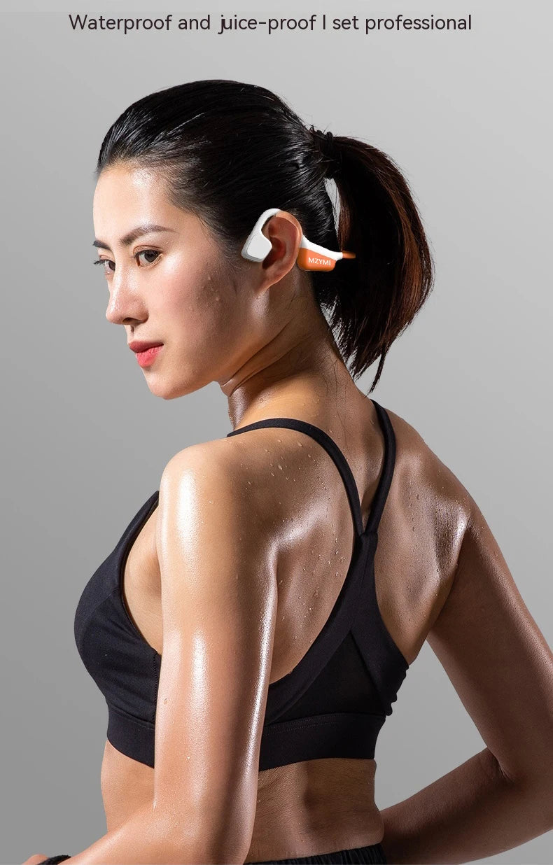 MZYMI A20 Bone Conduction Neckband Wireless Earphones Mijia Bluetooth Headphones Sports Over Ear Headset With Mic Stereo Earbud