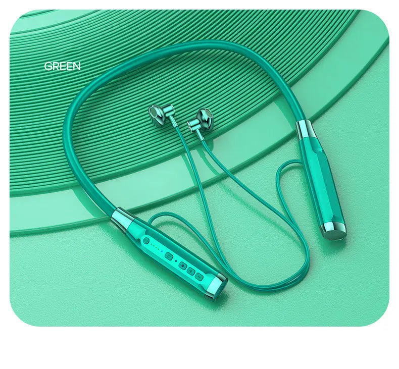 EARDECO 100 Hours Endurance Wireless Headphones Bass Bluetooth Headphone Inear Neckband Earphones Sport Headset with Mic Stereo