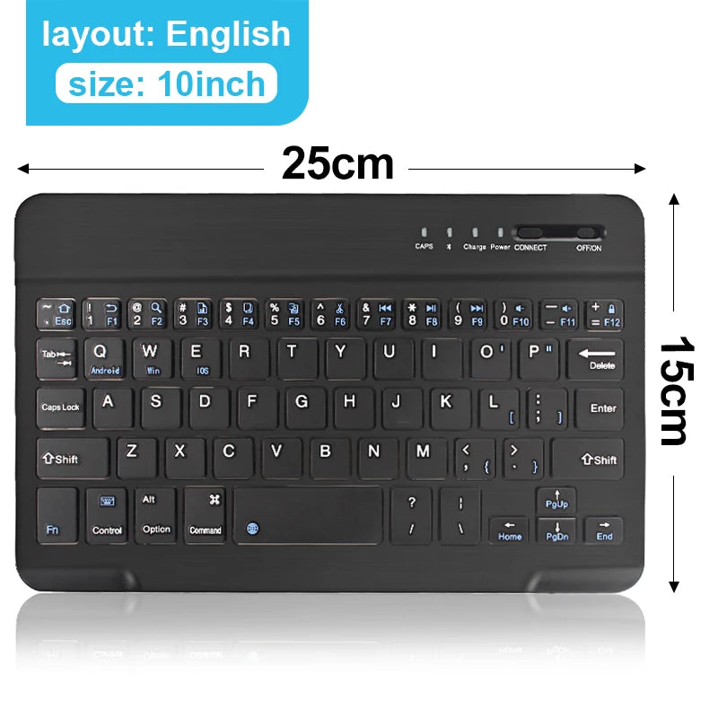 Bluetooth Wireless Keyboard Mini Keyboard For MacBook iPad 2.4G Rechargeable Gaming Receiver For Android iOS Windows