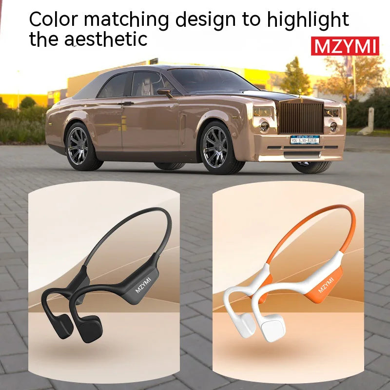 MZYMI A20 Bone Conduction Neckband Wireless Earphones Mijia Bluetooth Headphones Sports Over Ear Headset With Mic Stereo Earbud