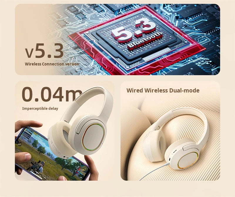 Original Xiaomi Wireless Headphones Bluetooth Earphone For Samsung IPhone Stereo Headset Game Support TF Card Earbuds With Mic
