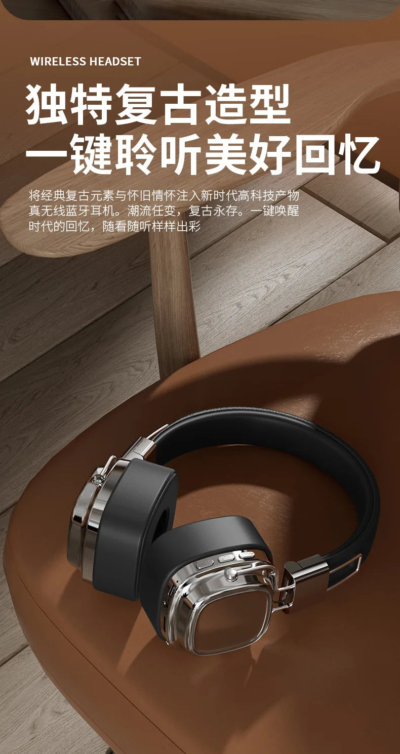 Original XIAOMI Bluetooth Wireless Headphones CR-8 Retro TWS Earphone For Samsung iPhone HIFI Game Headset With Mic Earbuds