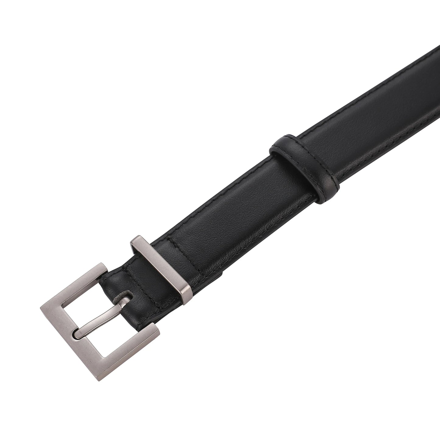 Luxury Genuine Leather Women Belt for Jeans and Dress Vintage Suede Cowhide Waistband Golden Square Buckle Ladies Trendy Belts