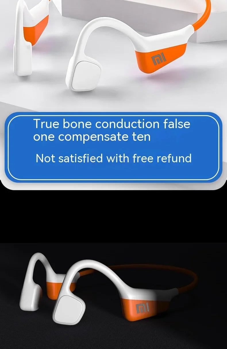 XIAOMI Mijia A20 Bone Conduction Neckband Wireless Earphones Bluetooth Headphones Sports Over Ear Headset With Mic Stereo Earbud