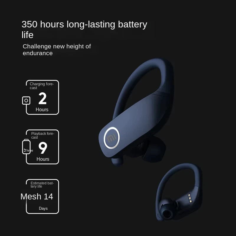 XIAOMI Original Z9 True Wireless Headset Hook Bluetooth Touch Headset HD Call LED Display Sports Headset with Microphone