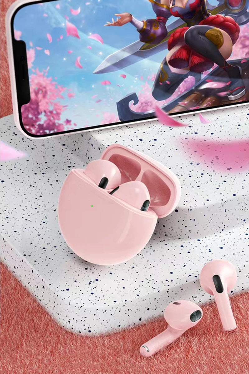 Original Air Pro 6 TWS Wireless Headphones Fone Bluetooth Earphones Mic Pods InEar Earpods Pro6 sport Headset For Xiaomi