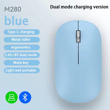 Xiaomi Wireless Mouse Type-C Charging Silent Click Portable Office Ergonomic Laptop Universal Lightweight Office Game No-Noise
