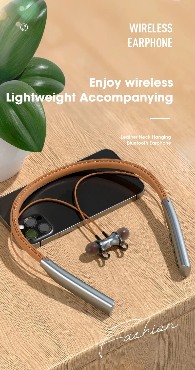 80 Hours Playback Wireless Headphones Bass Sport Bluetooth Headphone HiFi Earbuds Bluetooth Wireless Headset with Microphone