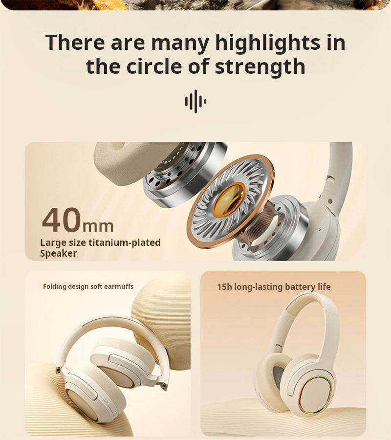Original Xiaomi Wireless Headphones Bluetooth Earphone For Samsung IPhone Stereo Headset Game Support TF Card Earbuds With Mic