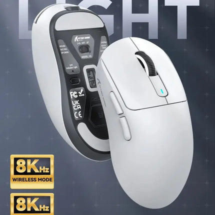 Attack Shark X3orX3Pro  PixArt 1K/4K lightweight,3-mode macro wireless gaming mouse,26K DPI PAW3395,suitable for laptop/Win/Mac