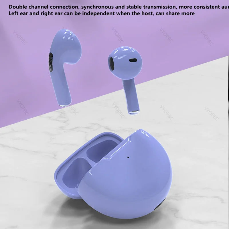 Original Air Pro 6 TWS Wireless Headphones Fone Bluetooth Earphones Mic Pods InEar Earpods Pro6 sport Headset For Xiaomi