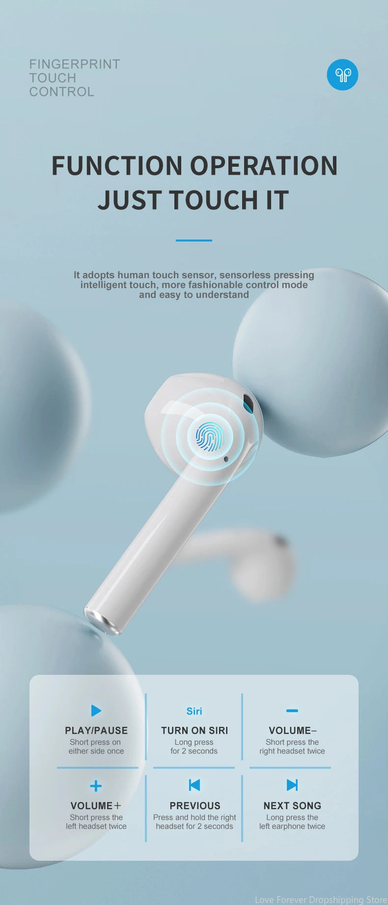 Xiaomi A2Pro Earphones Active Noise Reduction Wireless ANV Full Color LED Intelligent Touch Screen Wireless Bluetooth Headphones