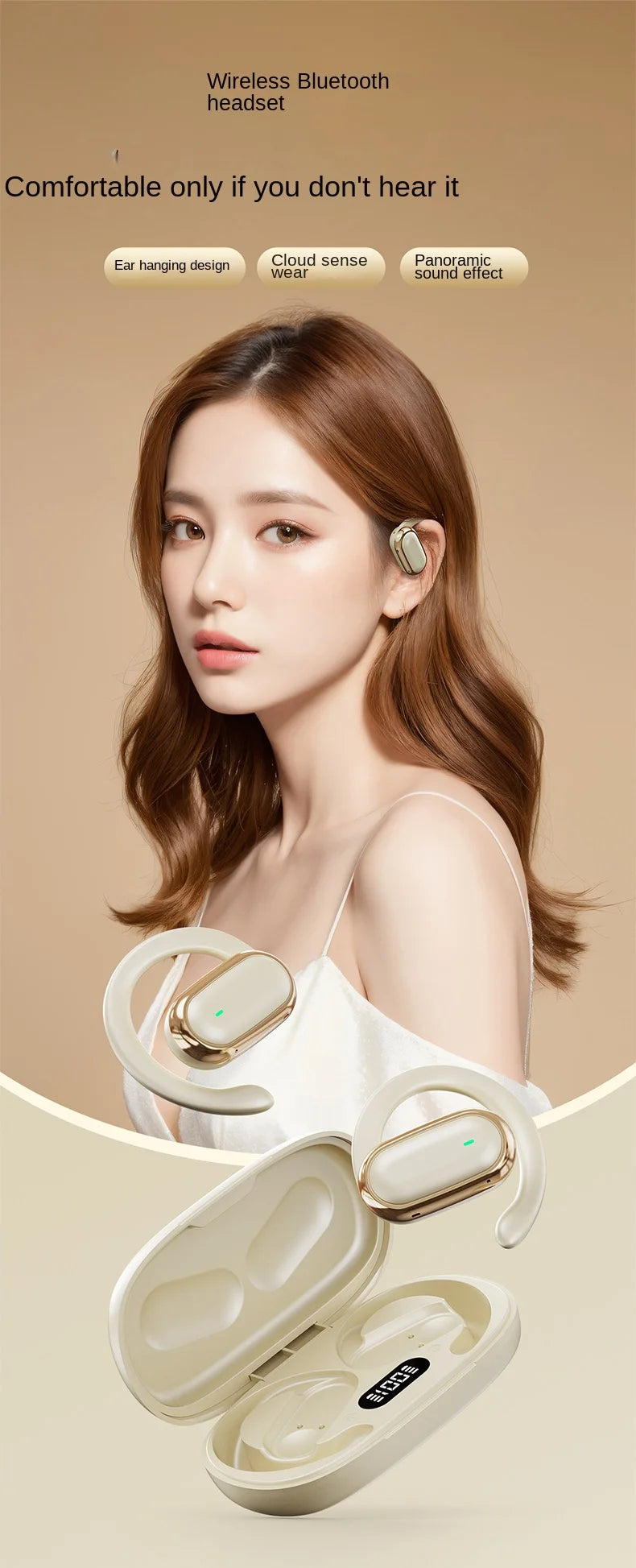 Original X96 TWS Bluetooth Headphones Wireless LED Digital Display Earphones Noise Reduction OWS Headset for Xiaomi Huawei Phone