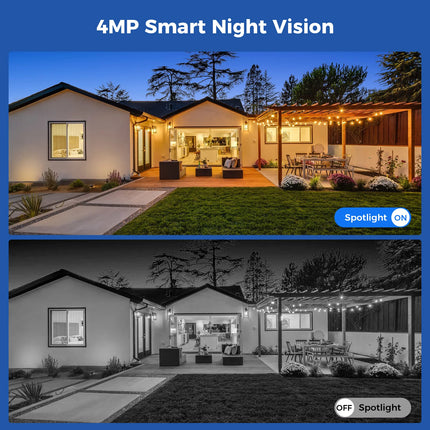 Hiseeu 4MP WiFi PTZ Solar IP Camera Security System Kit Night Vision Human Detection P2P Two-Way Audio 10CH NVR CCTV Camera Set