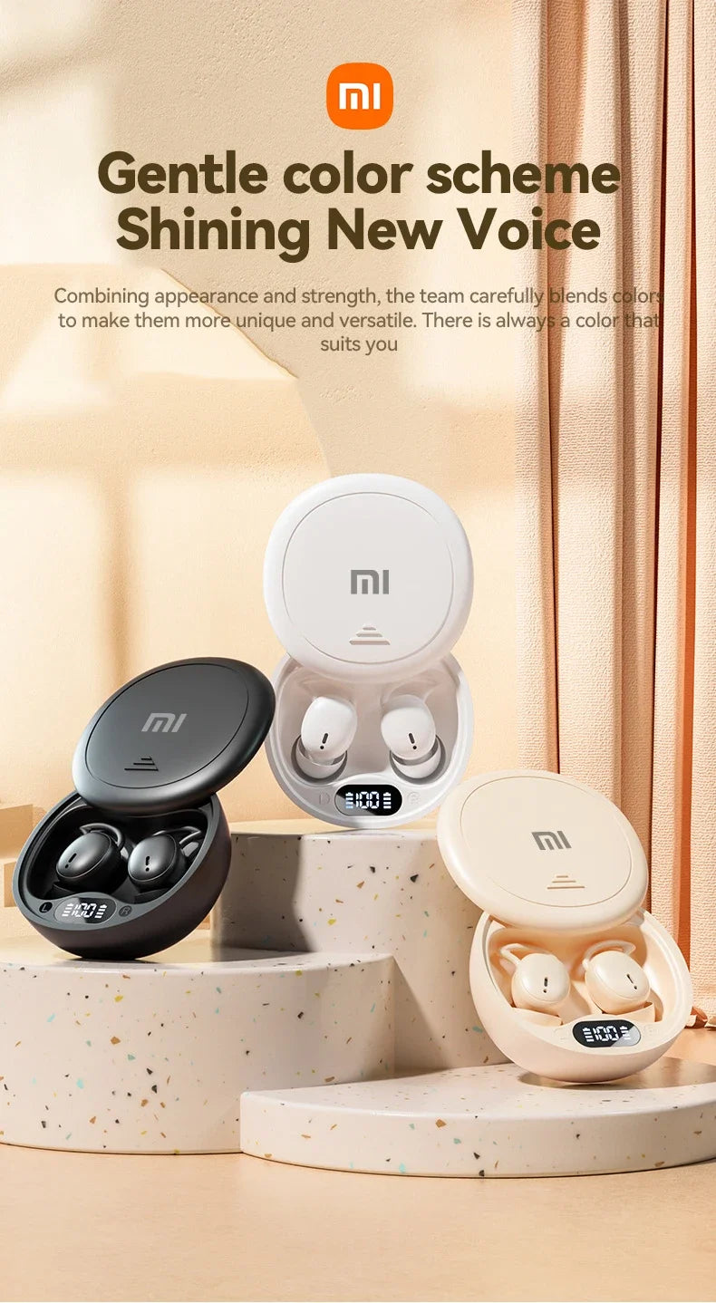 XIAOMI MIJIA M73 TWS Sleep Wireless Earbuds Bluetooth5.4 In Ear Stereo Hidden Earphones Noise Cancelling Headphones With Mic