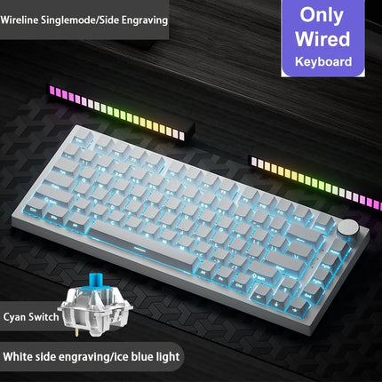 Ajazz AK820/AK820Pro gaming mechanical keyboard Bluetooth 5.1/Wireless/wired c custom keyboard with heat exchange sealed button