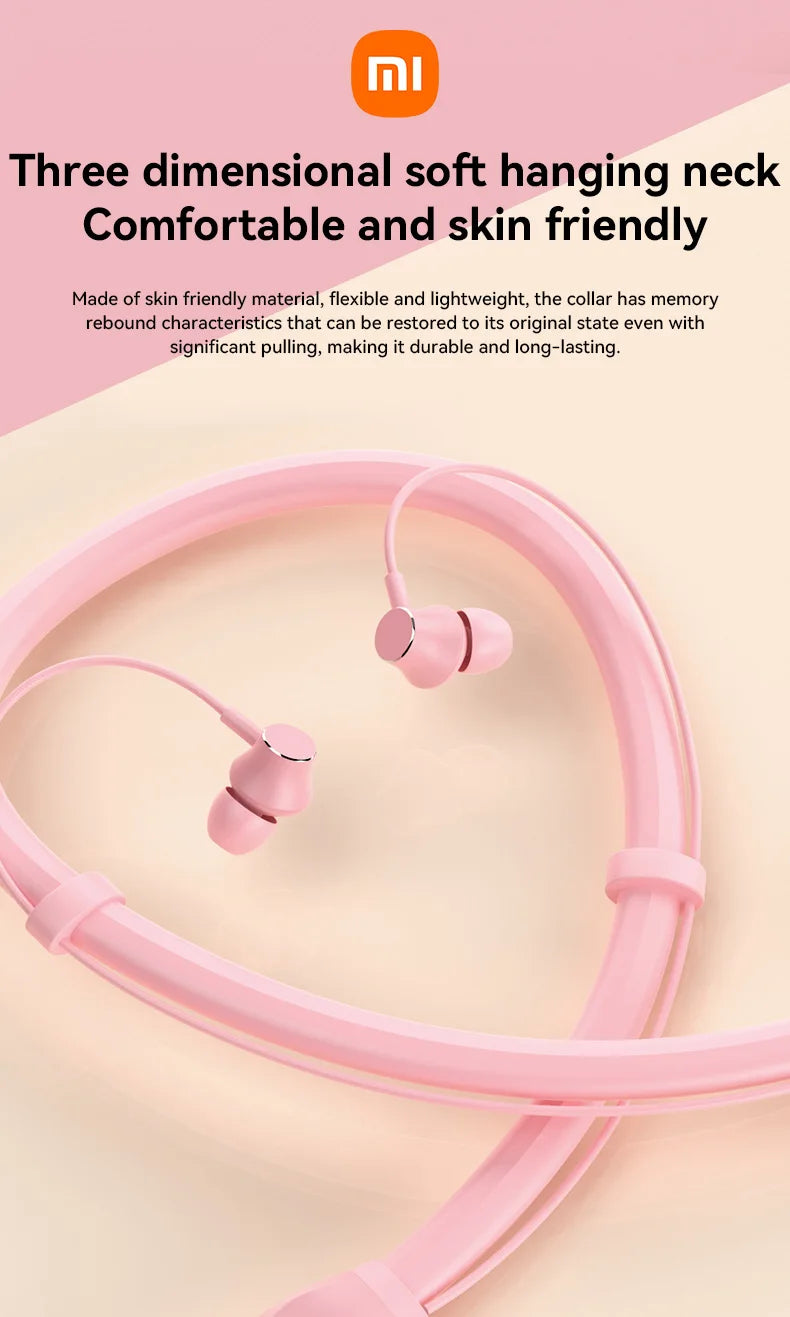 200 Hour Play XIAOMI i35 Neckband Wireless Earbuds Bluetooth5.3 Stereo Earphones Noise Reduction Sport Neckband Headset