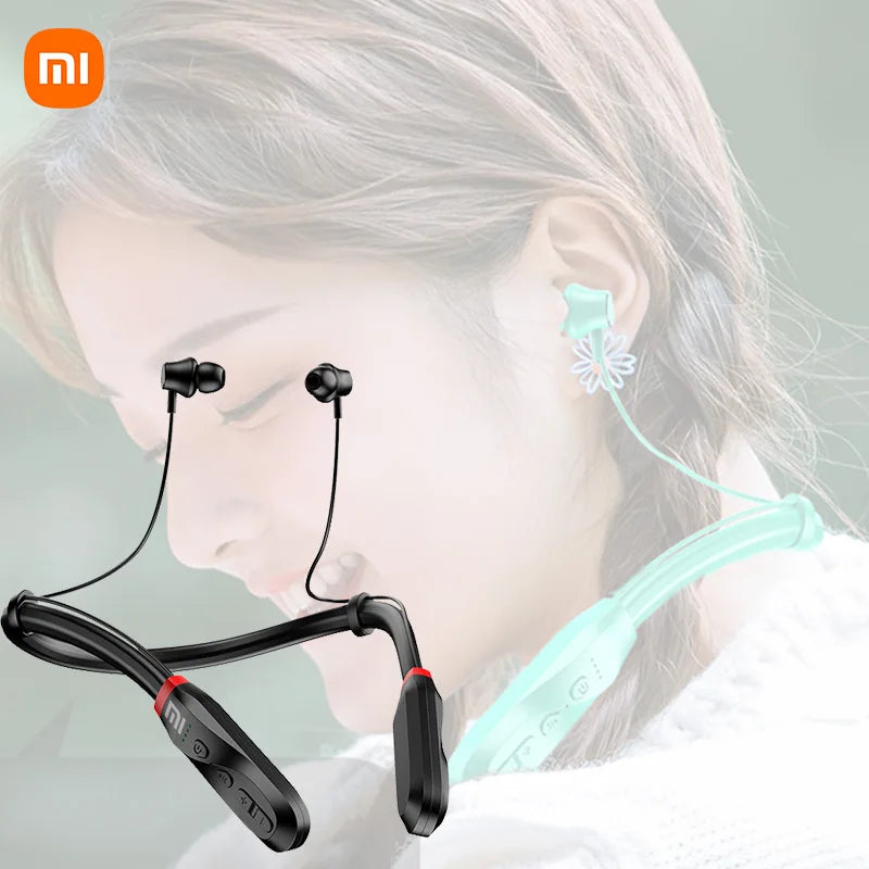 200 Hour Play XIAOMI i35 Neckband Wireless Earbuds Bluetooth5.3 Stereo Earphones Noise Reduction Sport Neckband Headset