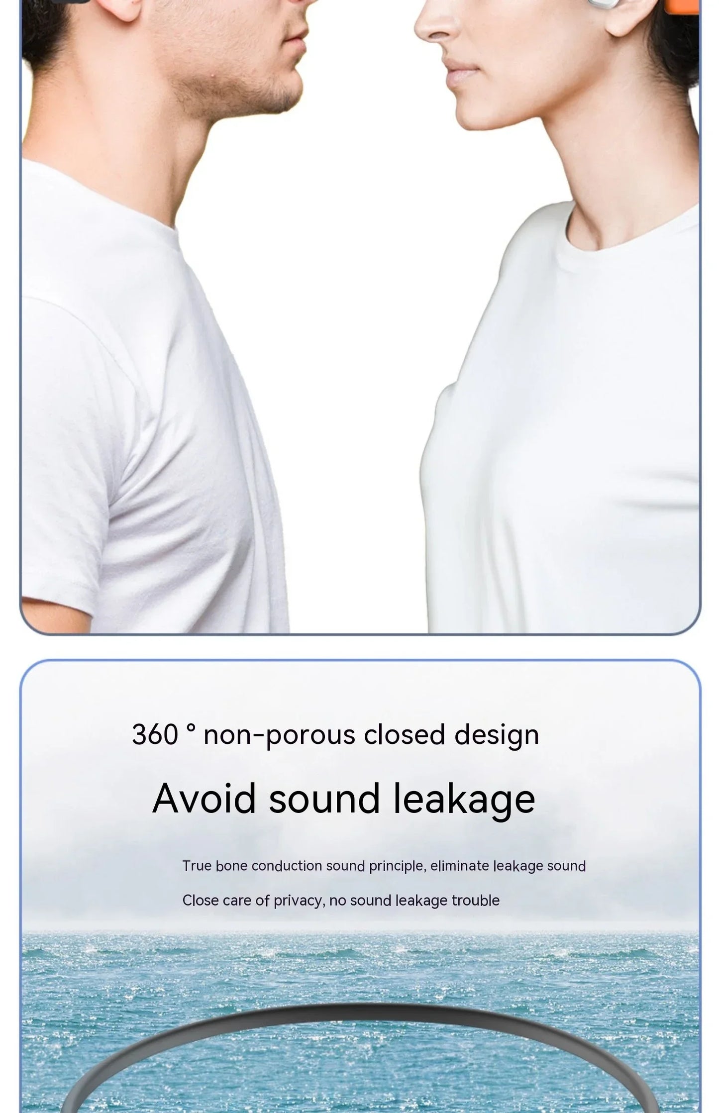 XIAOMI Mijia A20 Bone Conduction Neckband Wireless Earphones Bluetooth Headphones Sports Over Ear Headset With Mic Stereo Earbud