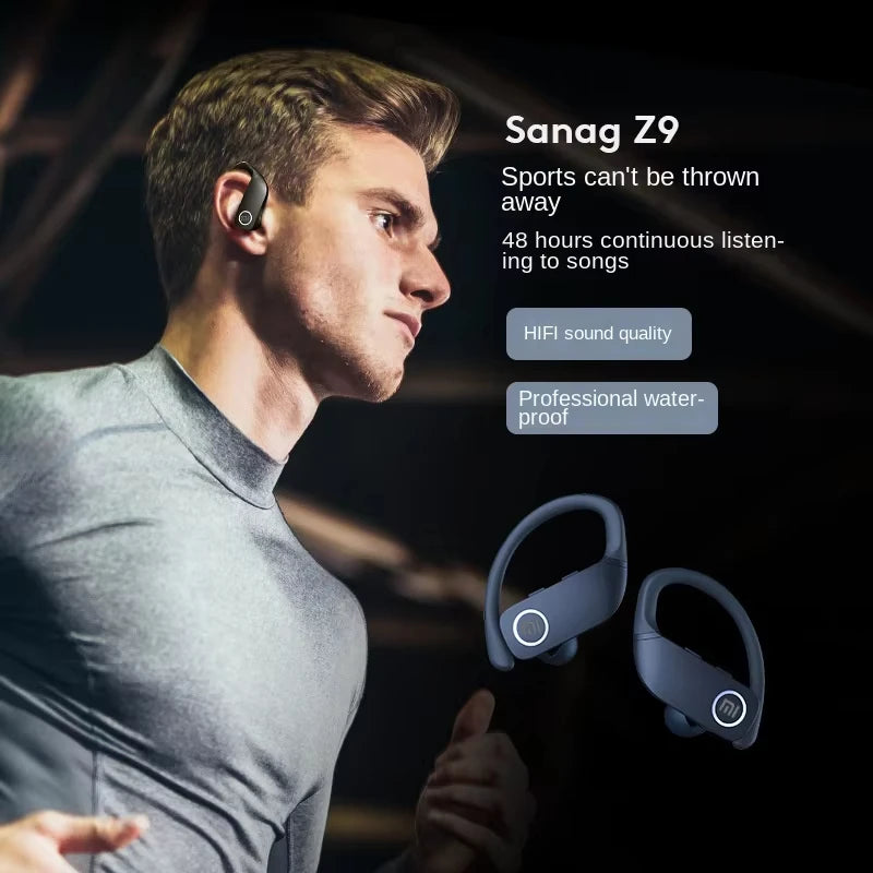 XIAOMI Original Z9 True Wireless Headset Hook Bluetooth Touch Headset HD Call LED Display Sports Headset with Microphone