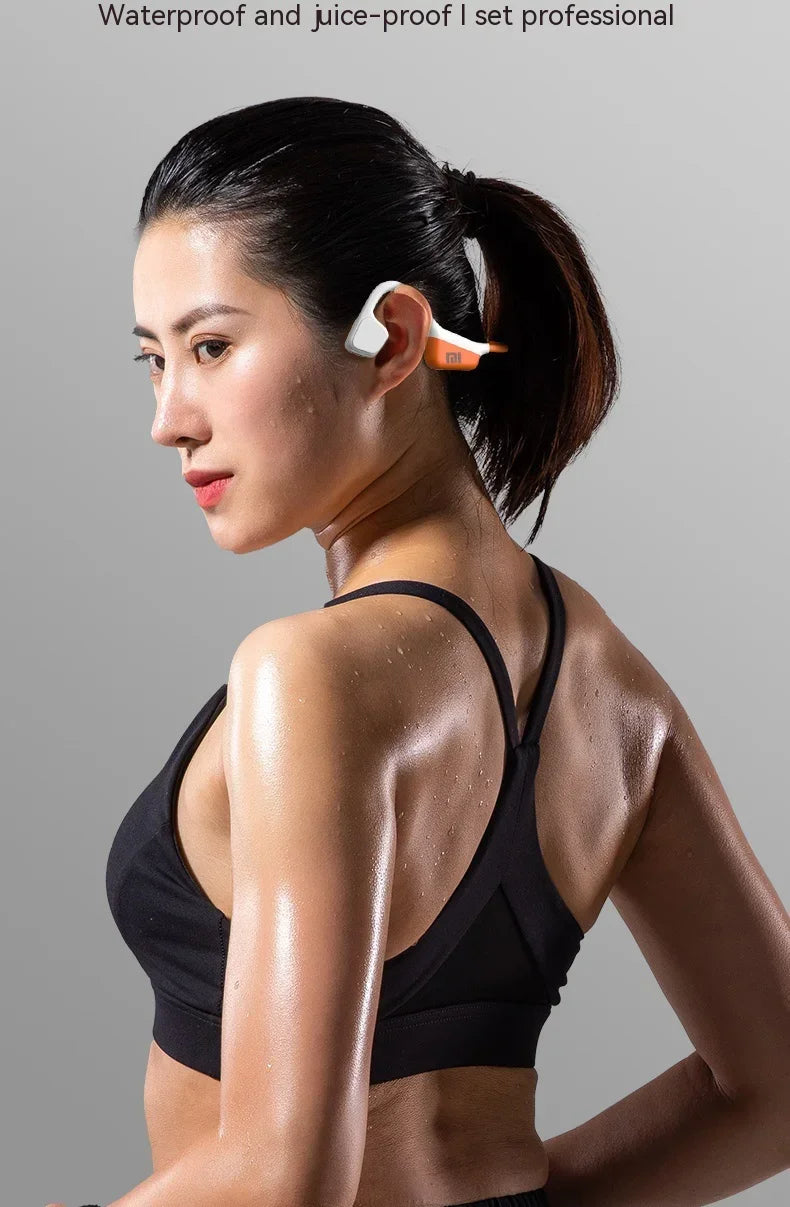 XIAOMI Mijia A20 Bone Conduction Neckband Wireless Earphones Bluetooth Headphones Sports Over Ear Headset With Mic Stereo Earbud