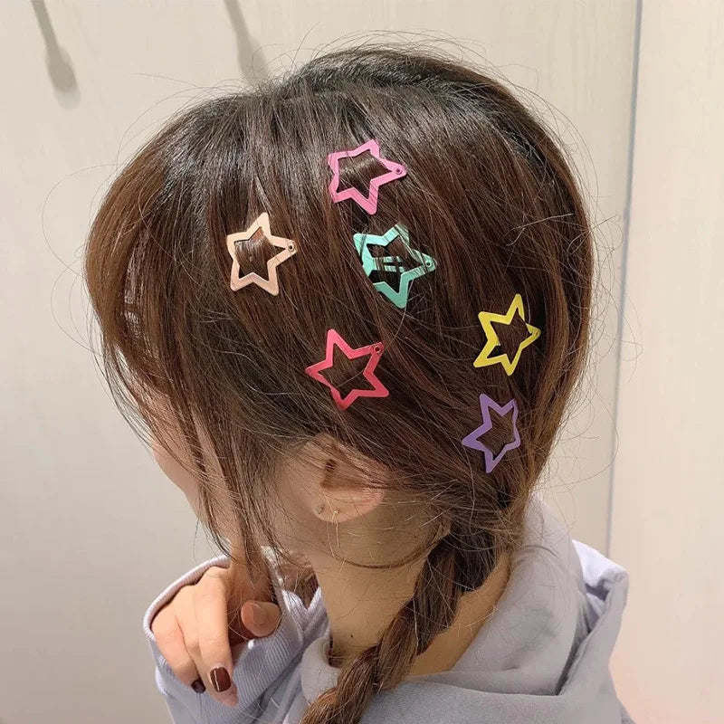 20/40Pcs Colorful Star BB Hair Clips For Girls Children Lovely Hair Decorate Hairpins Barrettes Headwear Kids Hair Accessories