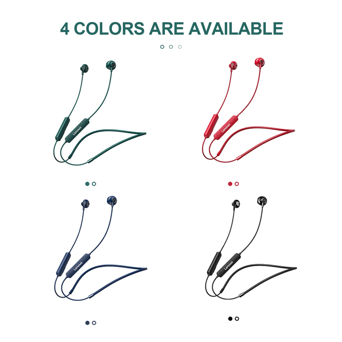 New Lenovo SH1 Wireless Earphone Bluetooth 5.0 Chip HIFI Sound Quality IPX5 Waterproof Sports Headset Magnetic Neckband Earbuds
