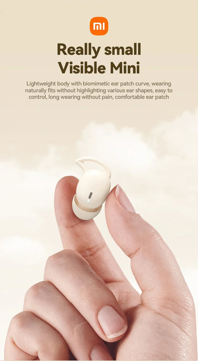 XIAOMI MIJIA M73 TWS Sleep Wireless Earbuds Bluetooth5.4 In Ear Stereo Hidden Earphones Noise Cancelling Headphones With Mic
