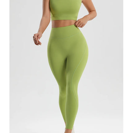 Women's Gym Two Piece Set Yoga Bra Underwear Tight Training Pants Bottom Pants Fitness Clothing Fitness Pants Set Exercise Set