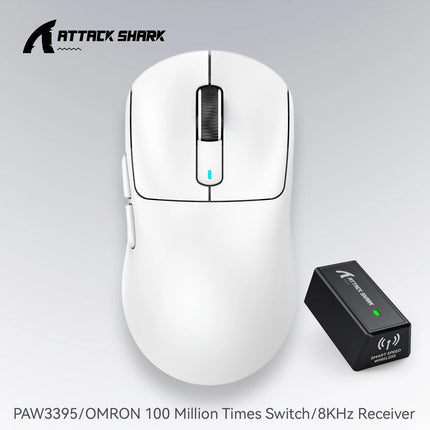 Attack Shark X3orX3Pro  PixArt 1K/4K lightweight,3-mode macro wireless gaming mouse,26K DPI PAW3395,suitable for laptop/Win/Mac