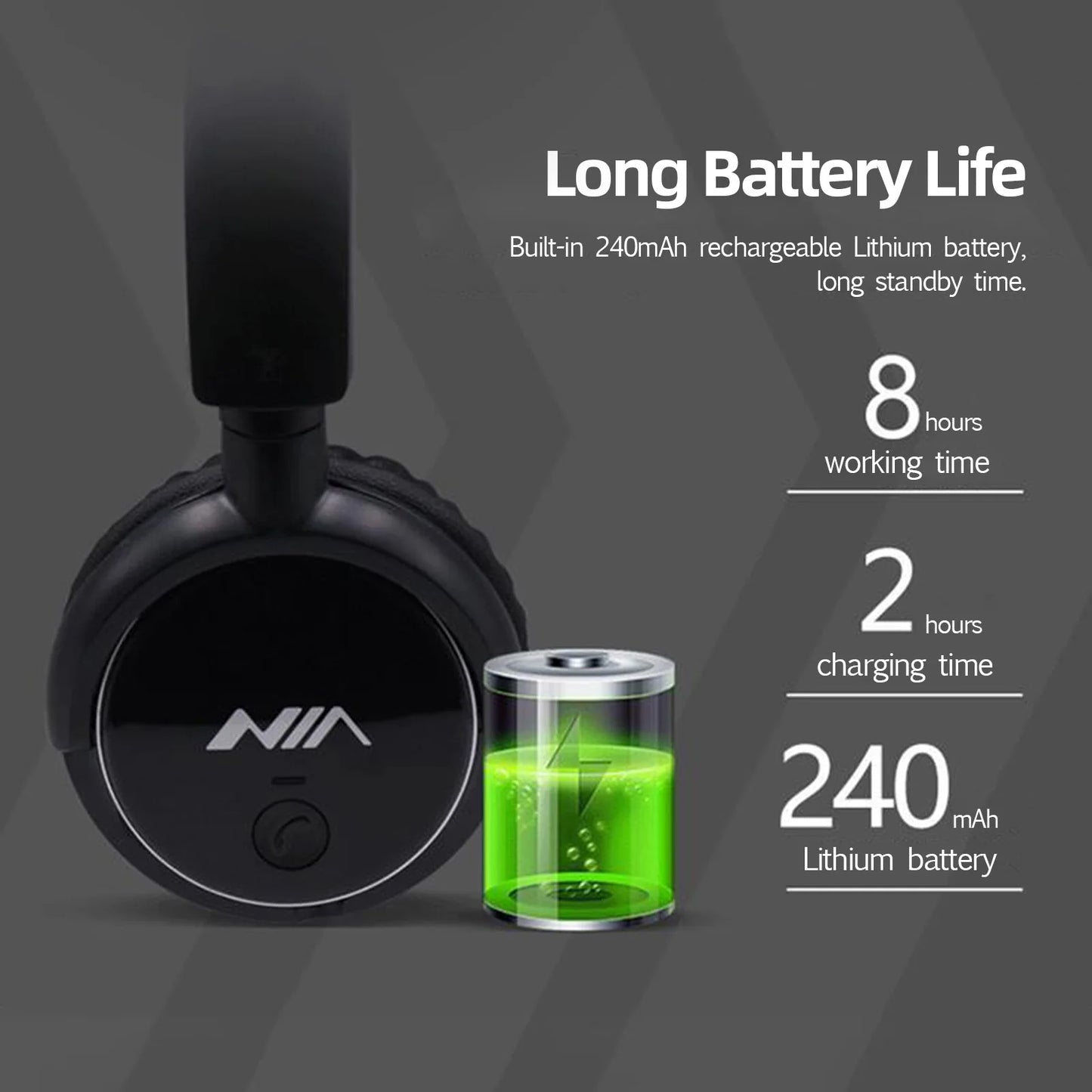Bluetooth Headphone Wireless Stereo Music Headset Over-ear TF Card FM Radio Foldable Wired Earphone with Microphone APP Control