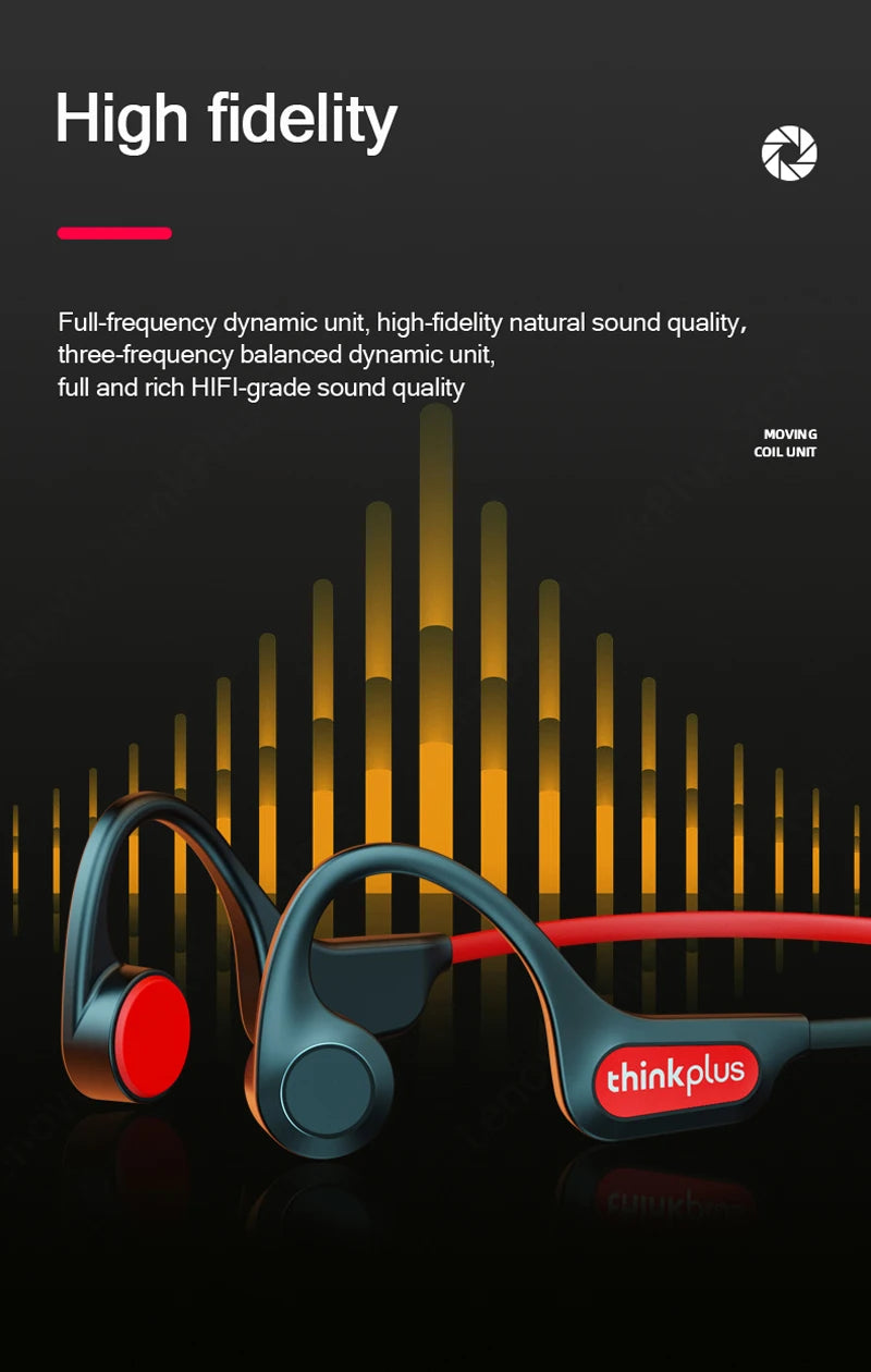 Lenovo X4 X5 X3 Pro Bone Conduction Earphones Wireless Headphones Bluetooth Earphones Headset Hifi Wireless Earbuds