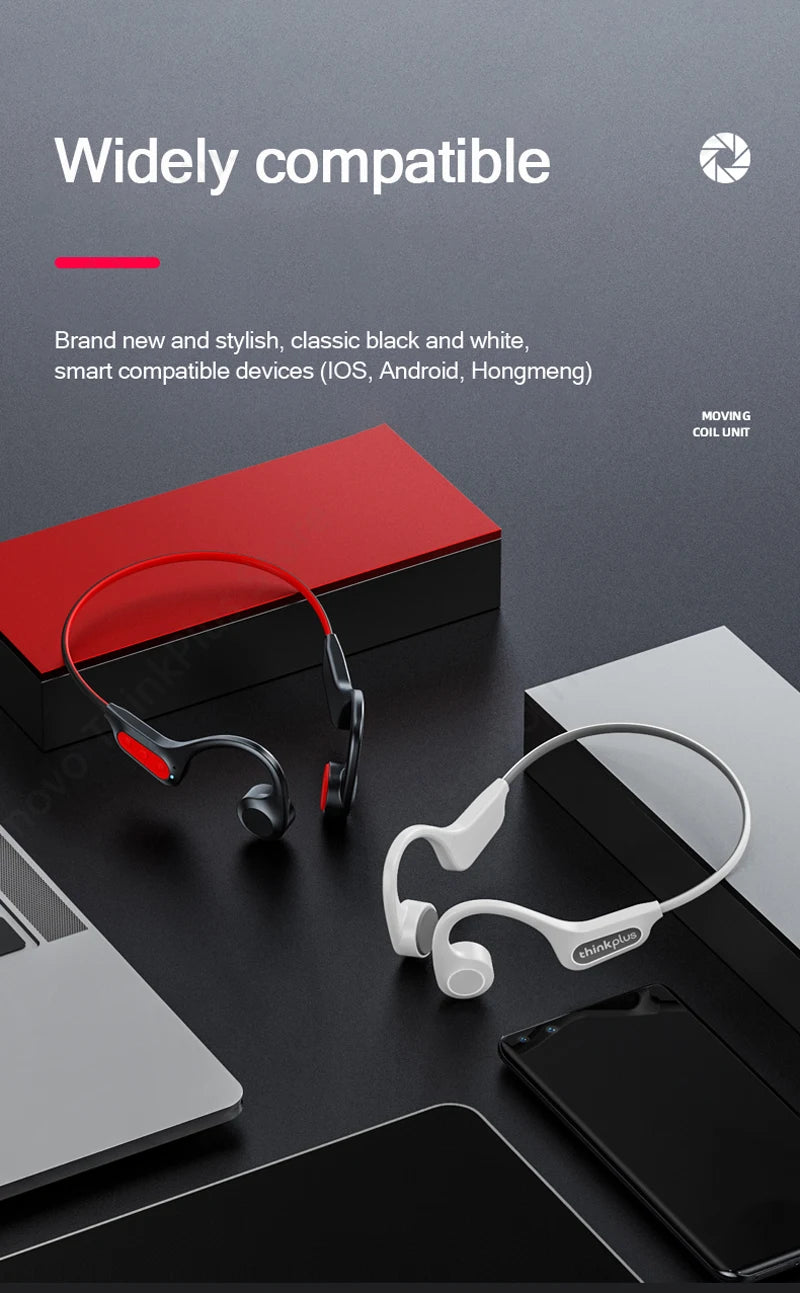 Lenovo X4 X5 X3 Pro Bone Conduction Earphones Wireless Headphones Bluetooth Earphones Headset Hifi Wireless Earbuds