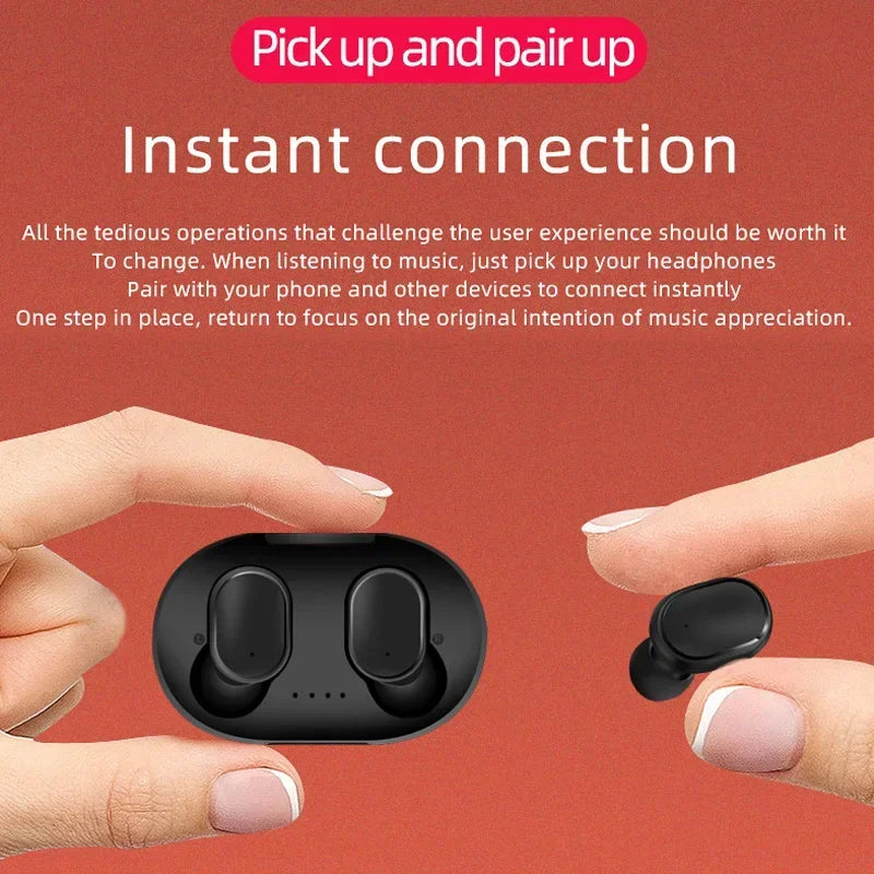A6S TWS Bluetooth Wireless Headphones Wireless Earbuds 5.0 TWS Earphone Noise Cancelling Mic for Xiaomi iPhone Huawei Samsung